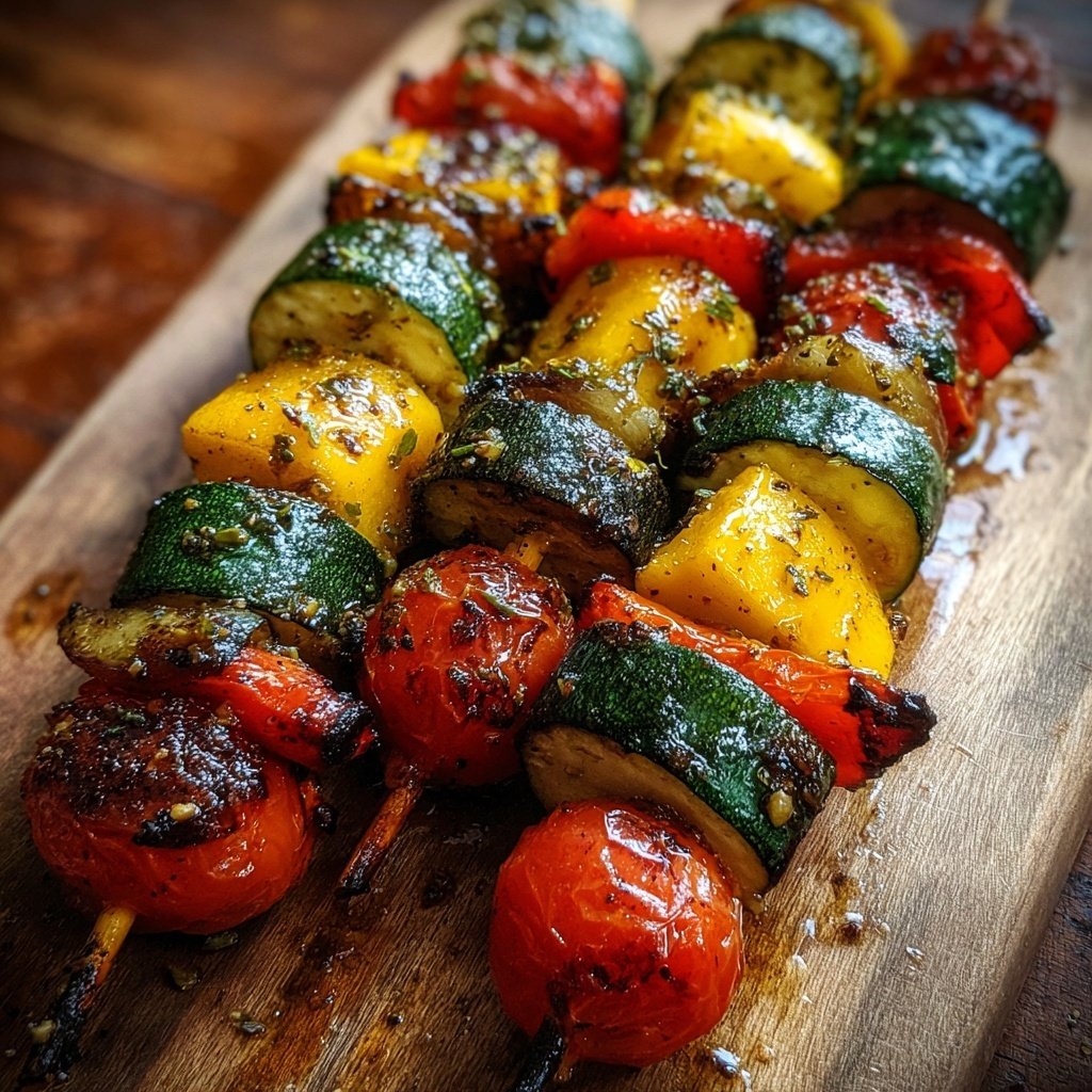 Gegrillte Gemüsespieße