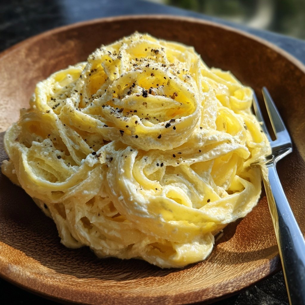 Tagliatelle mit Ricotta und Zitrone