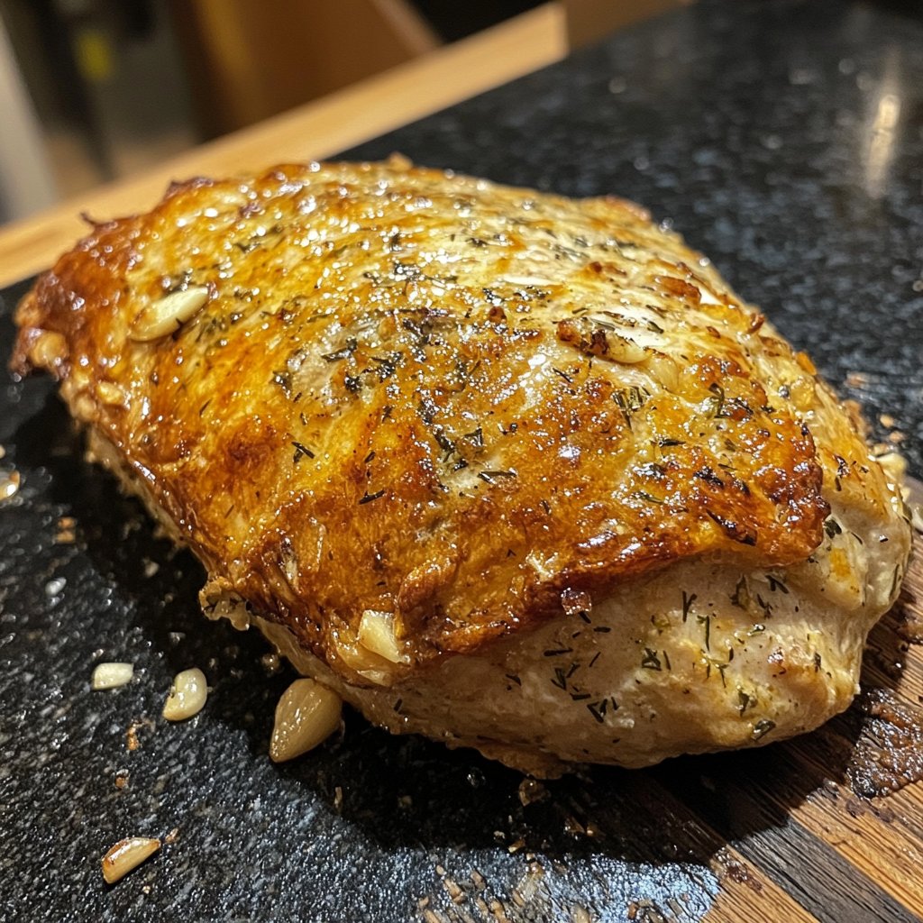 Hähnchenbrust mit Knoblauch