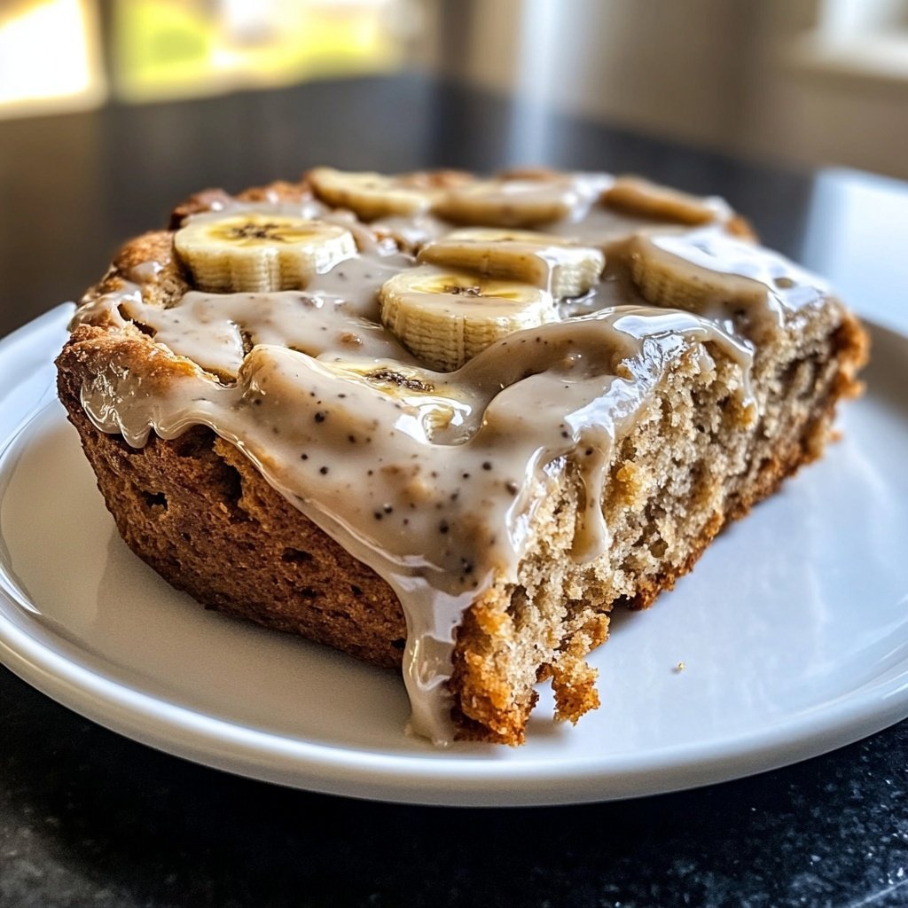 Bananenkuchen mit Joghurt Glasur