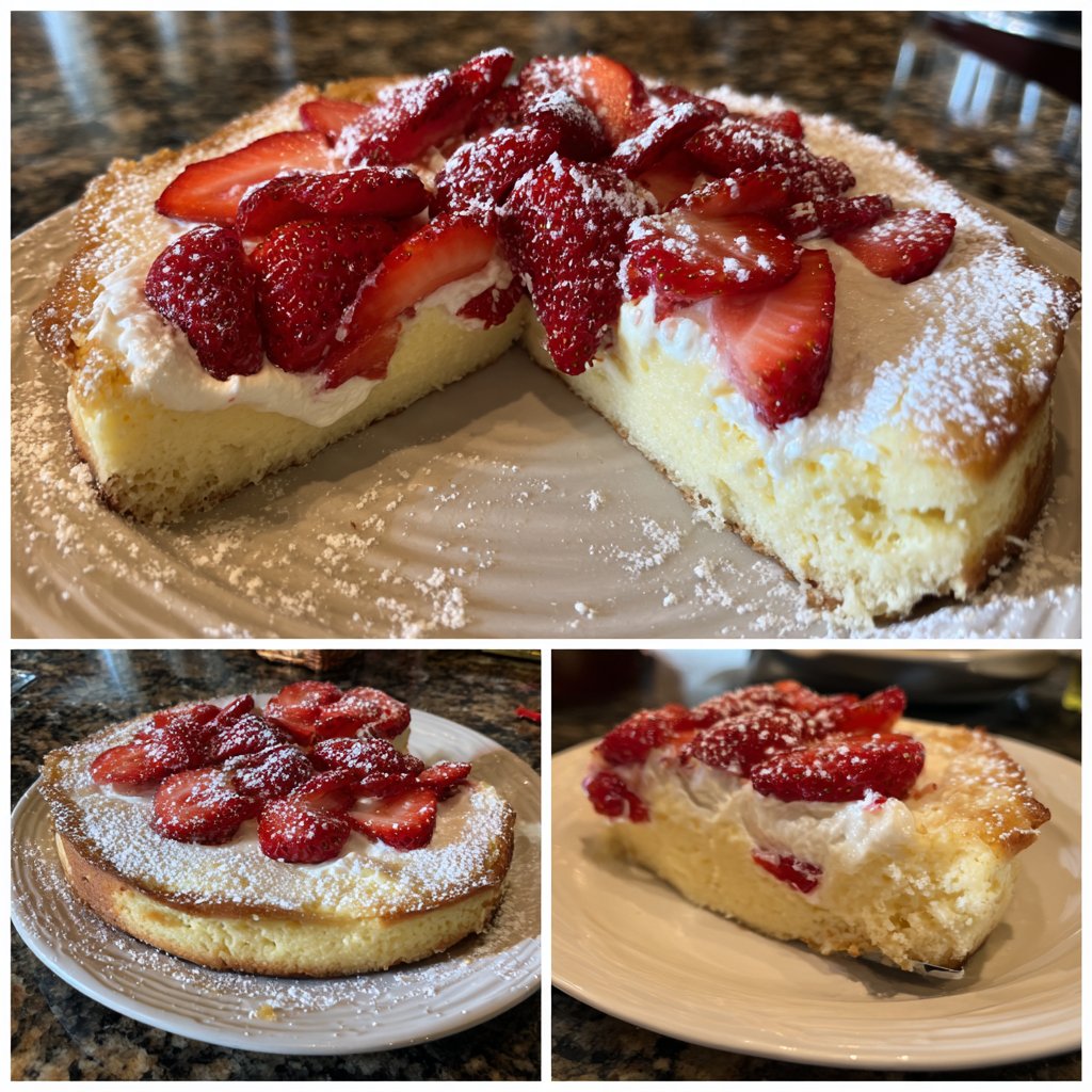 Erdbeerkuchen Mit Sahne