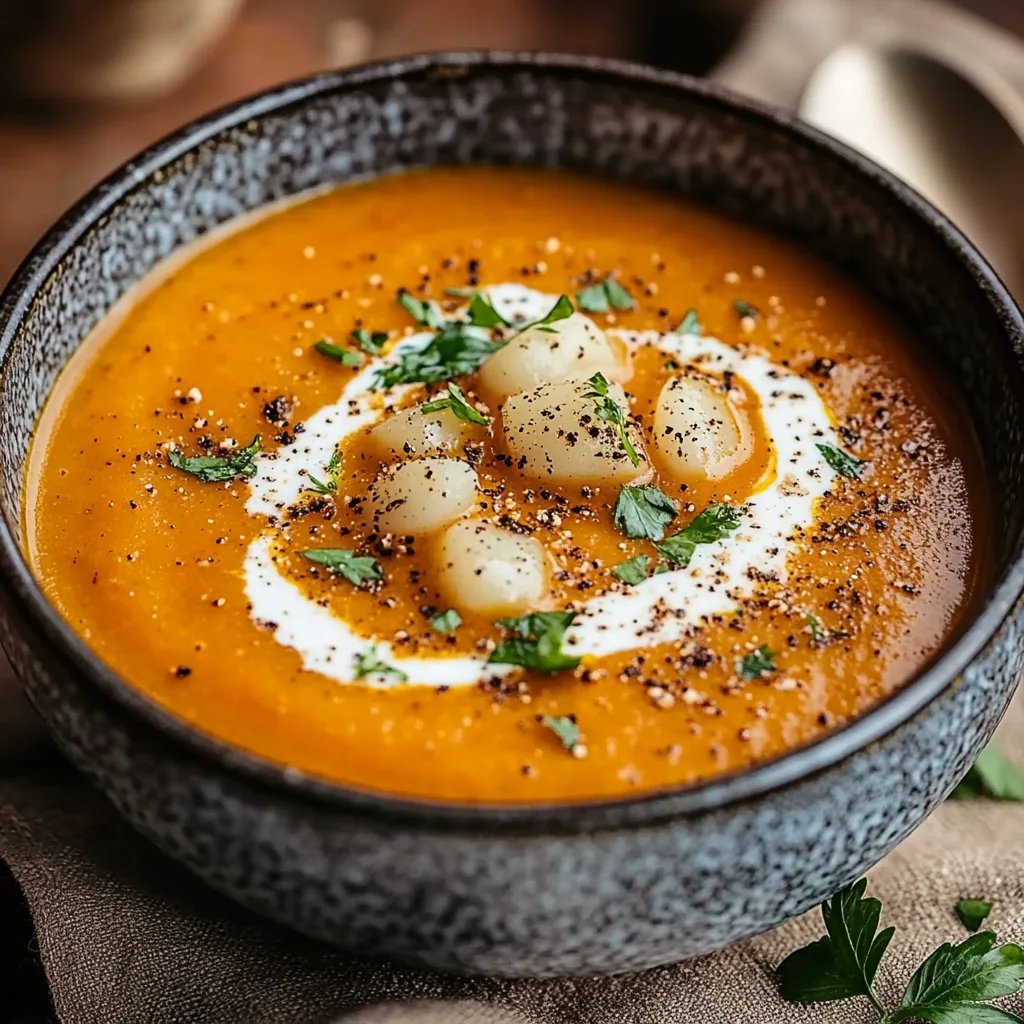 Geröstete Kürbissuppe