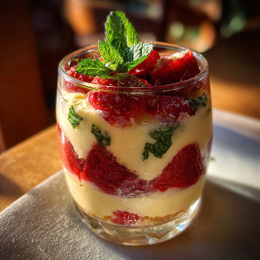 Erdbeer Mascarpone Dessert Im Glas