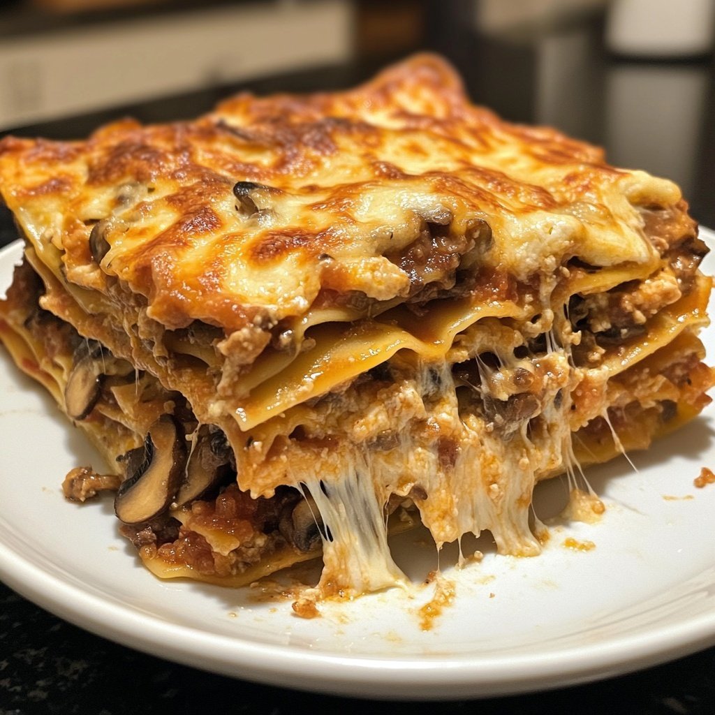 Lasagne mit Pilzen